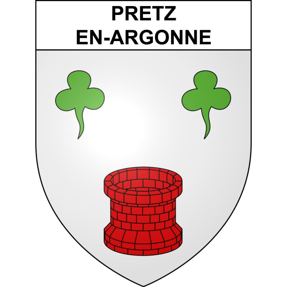 Adesivi stemma Pretz-en-Argonne adesivo