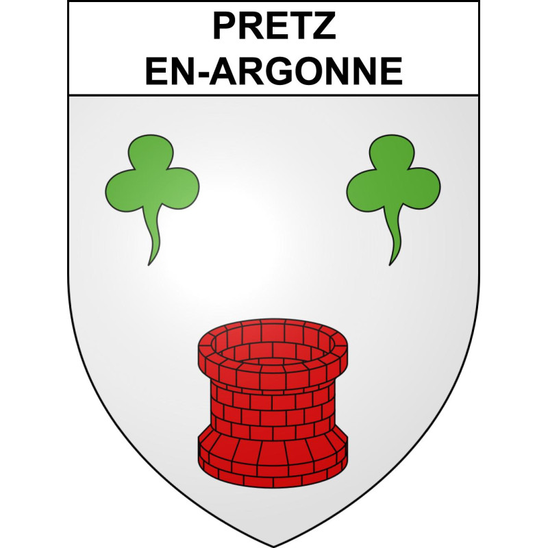Pretz-en-Argonne Sticker wappen, gelsenkirchen, augsburg, klebender aufkleber