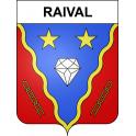 Raival 55 ville sticker blason écusson autocollant adhésif