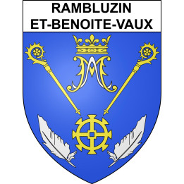 Stickers coat of arms Rambluzin-et-Benoite-Vaux adhesive sticker