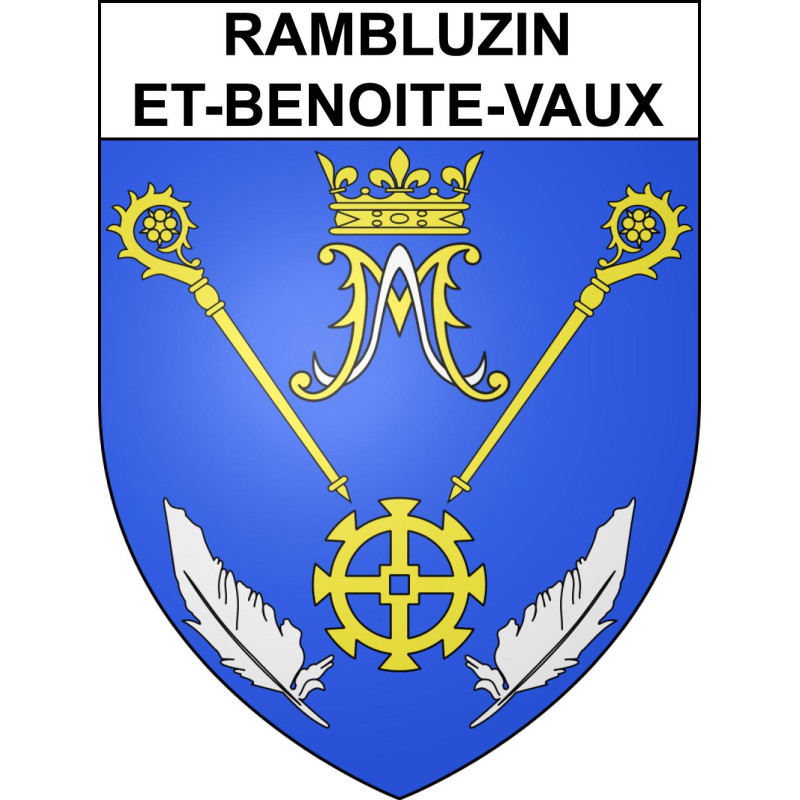 Adesivi stemma Rambluzin-et-Benoite-Vaux adesivo