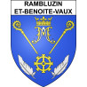 Rambluzin-et-Benoite-Vaux 55 ville sticker blason écusson autocollant adhésif