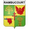 Rambucourt 55 ville sticker blason écusson autocollant adhésif
