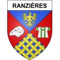 Ranzières 55 ville sticker blason écusson autocollant adhésif