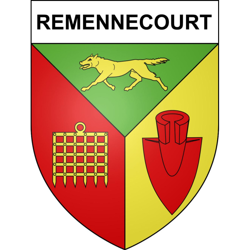 Remennecourt 55 ville sticker blason écusson autocollant adhésif