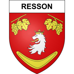 Resson 55 ville sticker blason écusson autocollant adhésif