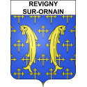 Revigny-sur-Ornain 55 ville sticker blason écusson autocollant adhésif