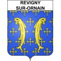 Revigny-sur-Ornain Sticker wappen, gelsenkirchen, augsburg, klebender aufkleber