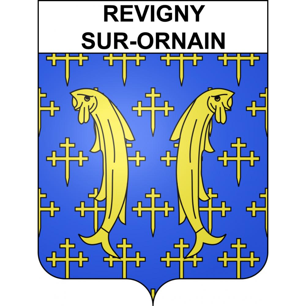 Revigny-sur-Ornain 55 ville sticker blason écusson autocollant adhésif