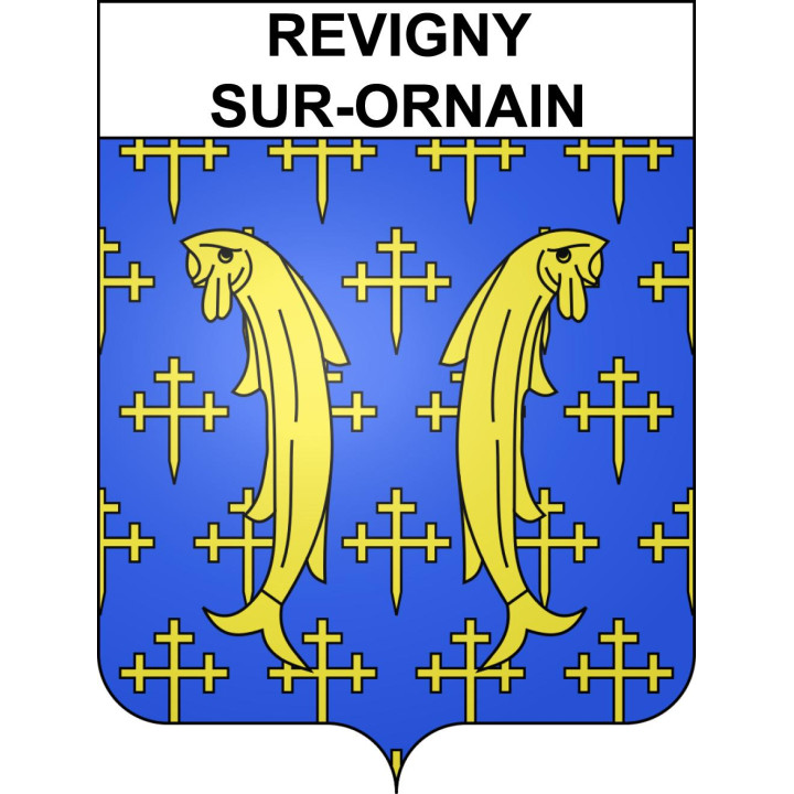 Stickers coat of arms Revigny-sur-Ornain adhesive sticker