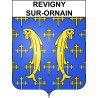 Revigny-sur-Ornain 55 ville sticker blason écusson autocollant adhésif