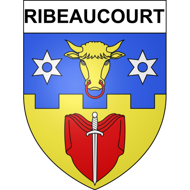 Ribeaucourt Sticker wappen, gelsenkirchen, augsburg, klebender aufkleber