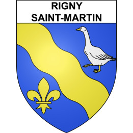 Rigny-Saint-Martin Sticker wappen, gelsenkirchen, augsburg, klebender aufkleber