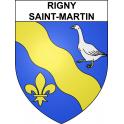 Rigny-Saint-Martin Sticker wappen, gelsenkirchen, augsburg, klebender aufkleber
