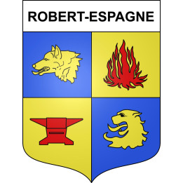 Robert-Espagne 55 ville sticker blason écusson autocollant adhésif