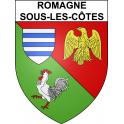 Romagne-sous-les-Côtes Sticker wappen, gelsenkirchen, augsburg, klebender aufkleber