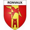 Pegatinas escudo de armas de Ronvaux adhesivo de la etiqueta engomada