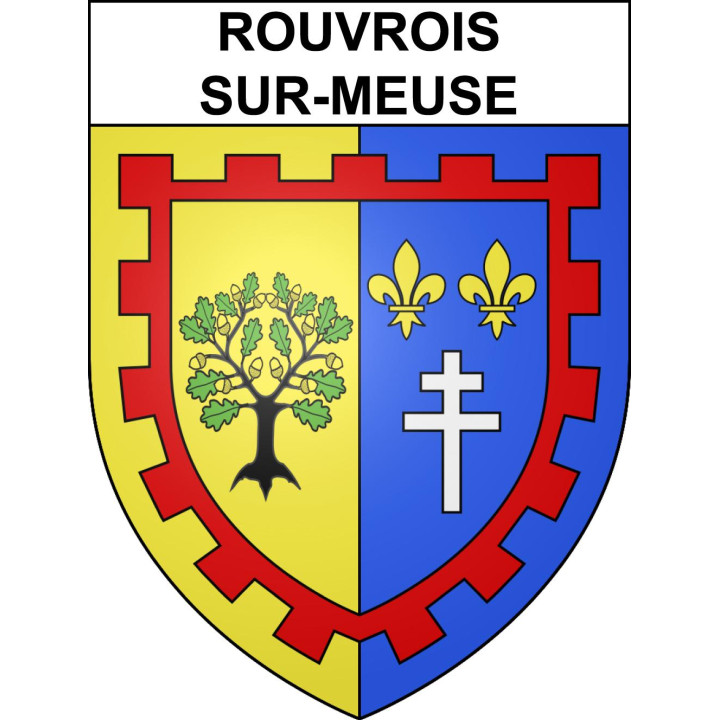Rouvrois-sur-Meuse Sticker wappen, gelsenkirchen, augsburg, klebender aufkleber