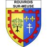 Rouvrois-sur-Meuse Sticker wappen, gelsenkirchen, augsburg, klebender aufkleber