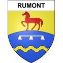 Rumont 55 ville sticker blason écusson autocollant adhésif
