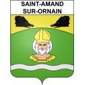 Saint-Amand-sur-Ornain 55 ville sticker blason écusson autocollant adhésif