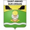Pegatinas escudo de armas de Saint-Amand-sur-Ornain adhesivo de la etiqueta engomada