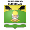 Saint-Amand-sur-Ornain 55 ville sticker blason écusson autocollant adhésif
