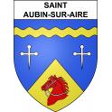 Saint-Aubin-sur-Aire Sticker wappen, gelsenkirchen, augsburg, klebender aufkleber