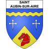 Saint-Aubin-sur-Aire 55 ville sticker blason écusson autocollant adhésif