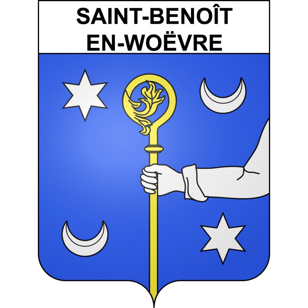 Saint-Benoît-en-Woëvre 55 ville sticker blason écusson autocollant adhésif