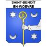 Stickers coat of arms Saint-Benoît-en-Woëvre adhesive sticker