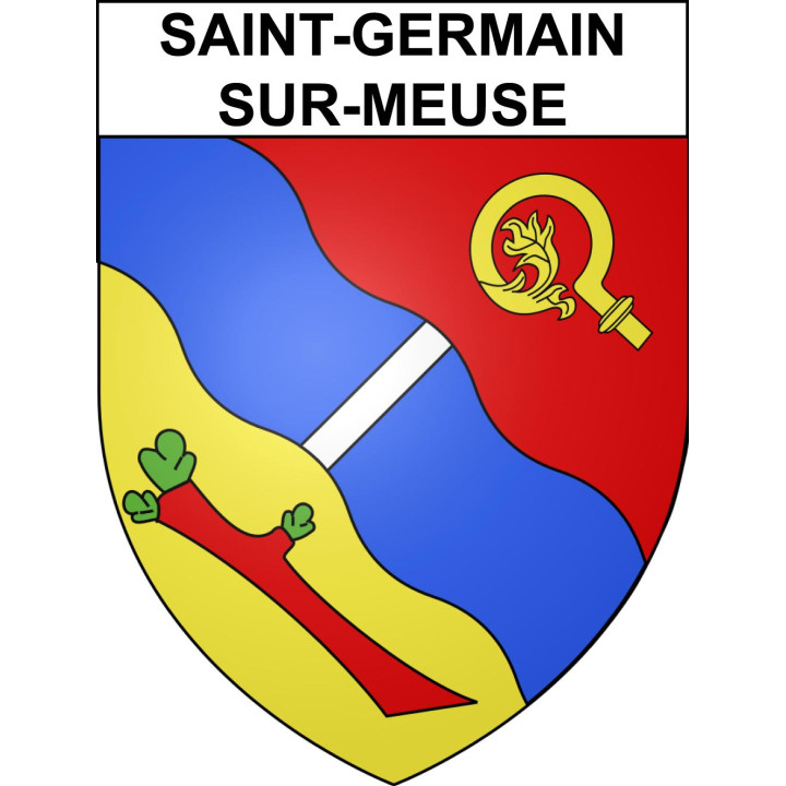 Saint-Germain-sur-Meuse Sticker wappen, gelsenkirchen, augsburg, klebender aufkleber