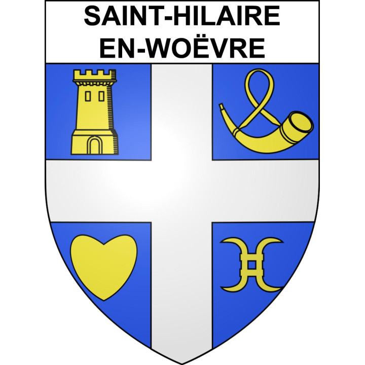 Saint-Hilaire-en-Woëvre 55 ville sticker blason écusson autocollant adhésif