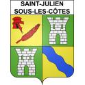 Saint-Julien-sous-les-Côtes 55 ville sticker blason écusson autocollant adhésif