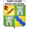 Saint-Julien-sous-les-Côtes 55 ville sticker blason écusson autocollant adhésif