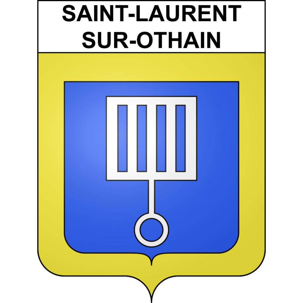 Saint-Laurent-sur-Othain 55 ville sticker blason écusson autocollant adhésif