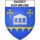 Sassey-sur-Meuse 55 ville sticker blason écusson autocollant adhésif