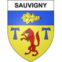 Sauvigny Sticker wappen, gelsenkirchen, augsburg, klebender aufkleber