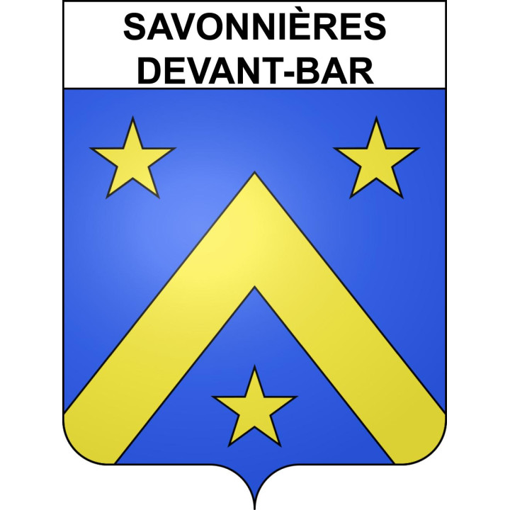 Pegatinas escudo de armas de Savonnières-devant-Bar adhesivo de la etiqueta engomada