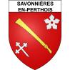 Pegatinas escudo de armas de Savonnières-en-Perthois adhesivo de la etiqueta engomada