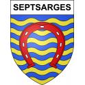 Septsarges Sticker wappen, gelsenkirchen, augsburg, klebender aufkleber