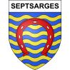 Septsarges Sticker wappen, gelsenkirchen, augsburg, klebender aufkleber