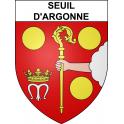 Seuil-d'Argonne 55 ville sticker blason écusson autocollant adhésif