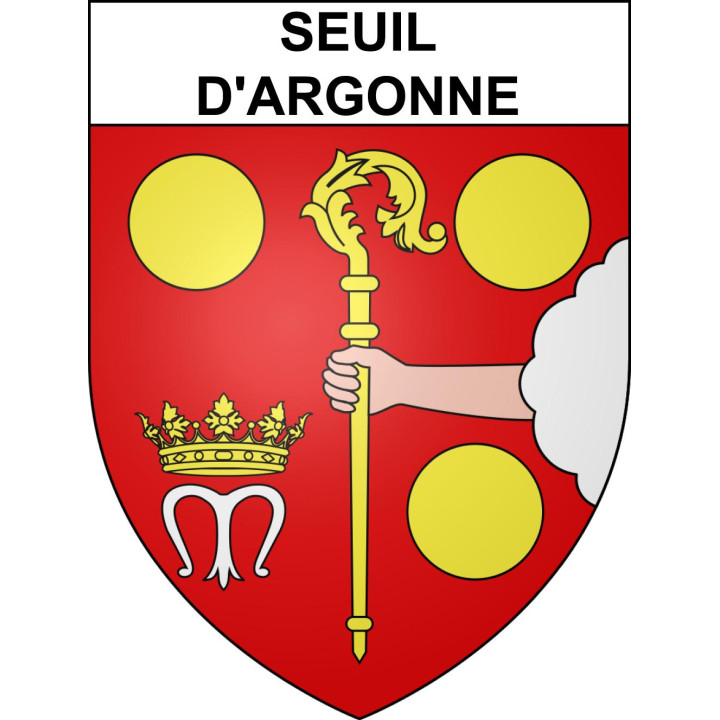 Seuil-d'Argonne 55 ville sticker blason écusson autocollant adhésif