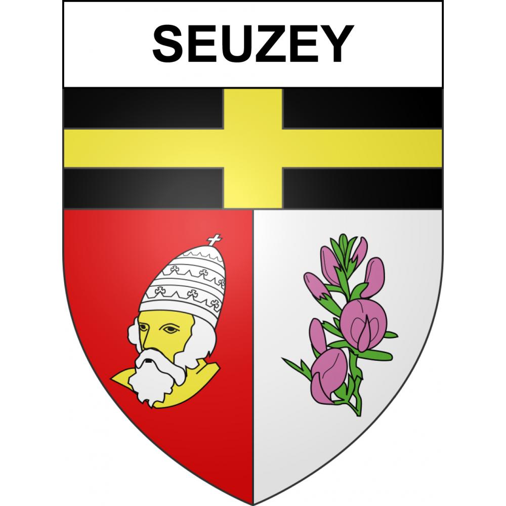Pegatinas escudo de armas de Seuzey adhesivo de la etiqueta engomada