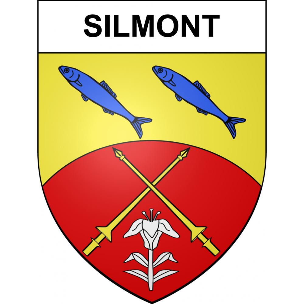 Silmont 55 ville sticker blason écusson autocollant adhésif
