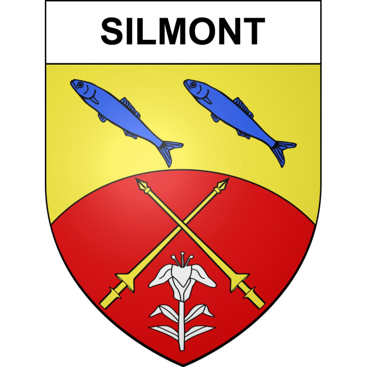 Silmont Sticker wappen, gelsenkirchen, augsburg, klebender aufkleber