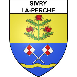 Stickers coat of arms Sivry-la-Perche adhesive sticker