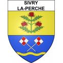 Sivry-la-Perche Sticker wappen, gelsenkirchen, augsburg, klebender aufkleber