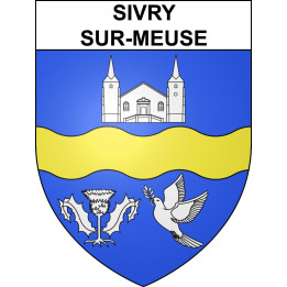 Sivry-sur-Meuse Sticker wappen, gelsenkirchen, augsburg, klebender aufkleber